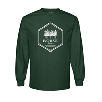 Image of IDAHO TEE LONG SLV BOX LETTER WINDSTAR -  forestheather